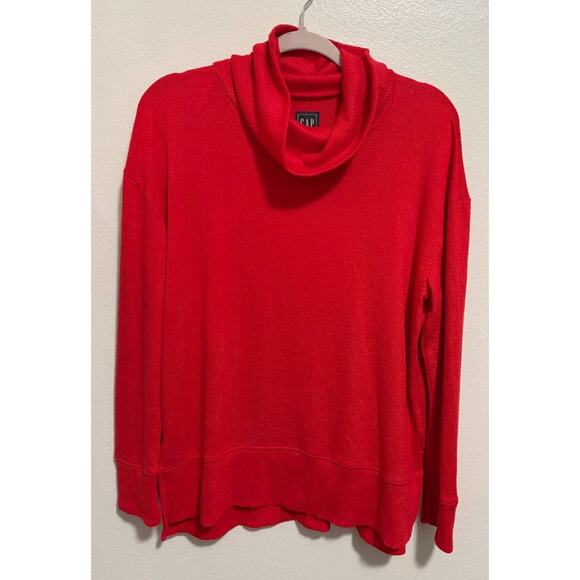Gap Classic Red Comfy Cowl Neck Lightweight Sweater Small - Picture 1 of 10
